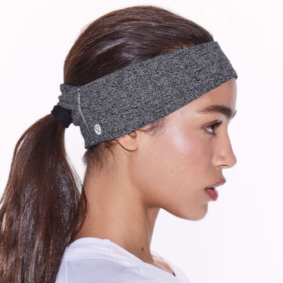 lululemon heathered grey ear warmer